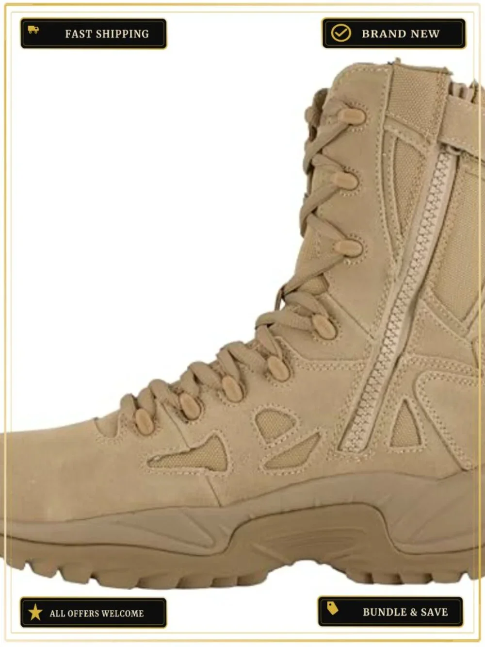 Military Tactical Work Boot Composite Toe Waterproof